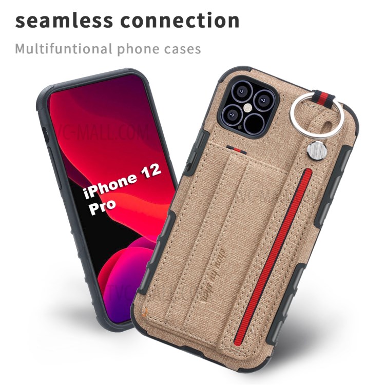 Rivestite Panno SHOUHUSHEN Copertura Del PC TPU Per Iphone 12 5,4 Pollici - Cachi-2