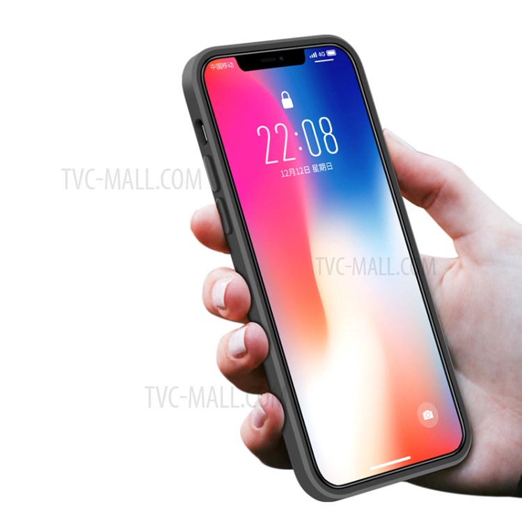 NXE Soft Series Ultra-thin Matte TPU Phone Protection Case for iPhone 12 Max/12 Pro 6.1 inch - Black-4