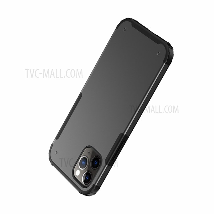 Matte PC + TPU Hybrid Shockproof Case for iPhone 12 5.4 inch - Black-3