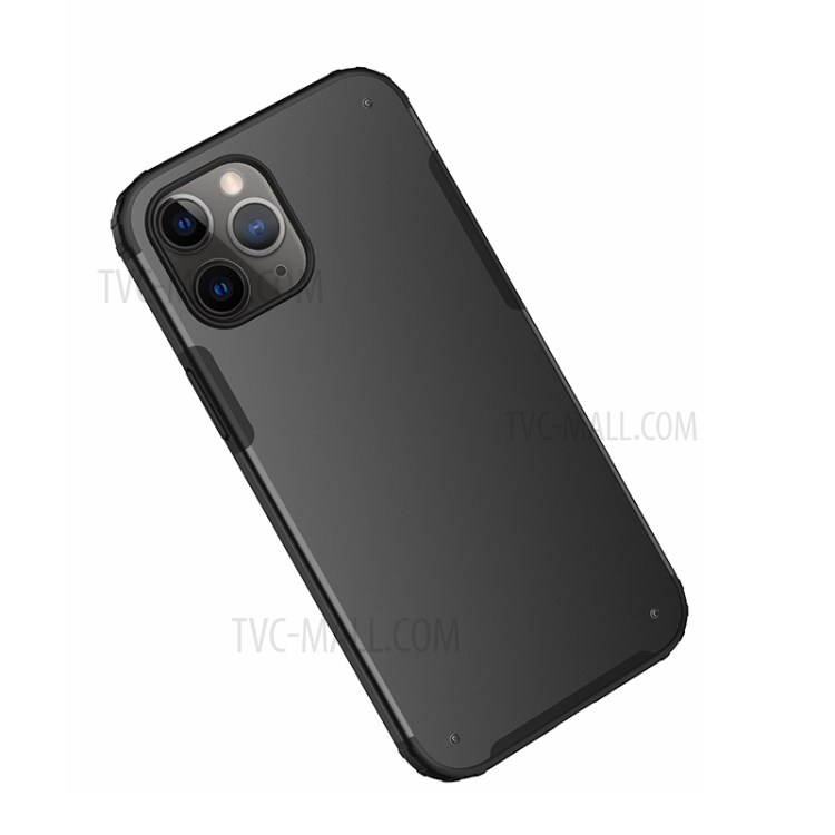 Matte PC + TPU Shockproof Cell Phone Case for iPhone 12 Pro Max 6.7 inch - Black-2