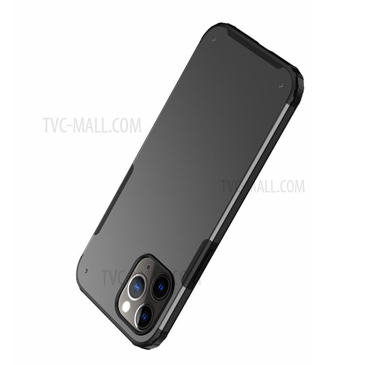 Matte PC + TPU Shockproof Cell Phone Case for iPhone 12 Pro Max 6.7 inch - Black-3