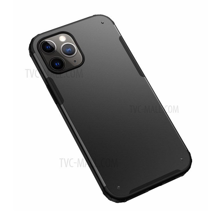 Matte PC + TPU Shockproof Cell Phone Case for iPhone 12 Pro Max 6.7 inch - Black-4