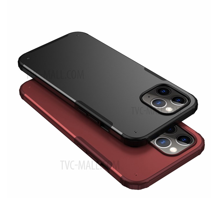 Matte PC + TPU Shockproof Cell Phone Case for iPhone 12 Pro Max 6.7 inch - Black-5