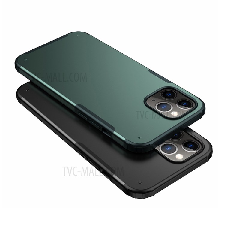 Matte PC + TPU Shockproof Cell Phone Case for iPhone 12 Pro Max 6.7 inch - Black-6