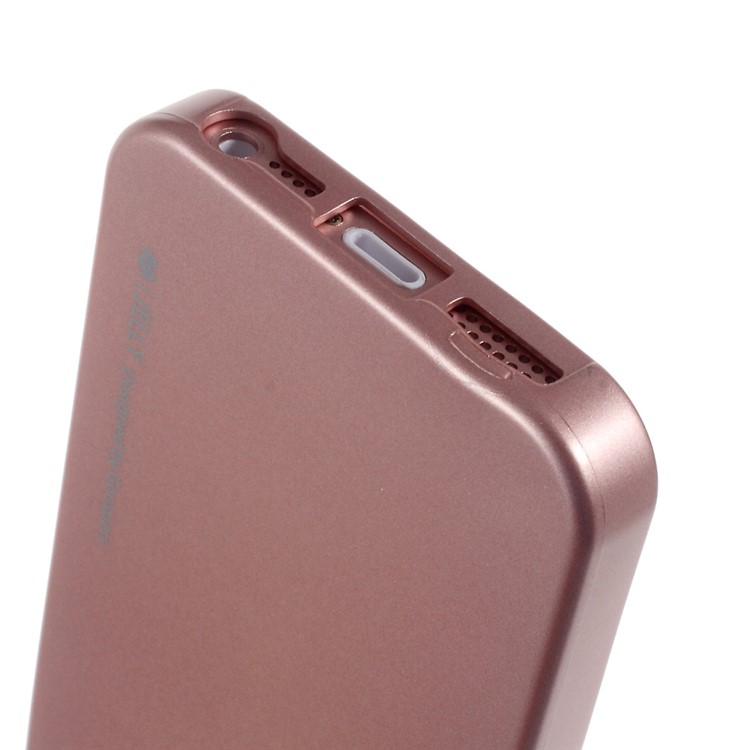 MERCURY GOOSPERY i JELLY for iPhone SE 5s 5 Metallic Finish TPU Cover - Rose Gold-4