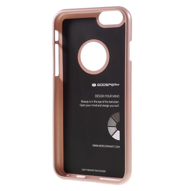 MERCURY GOOSPERY i JELLY Metallic Finish TPU Cover for iPhone 6s Plus /6 Plus - Rose Gold-3