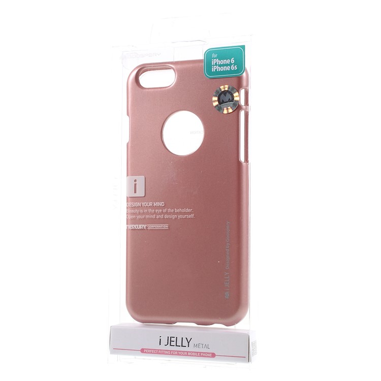 MERCURY GOOSPERY i JELLY Metallic Finish TPU Cover for iPhone 6s Plus /6 Plus - Rose Gold-6