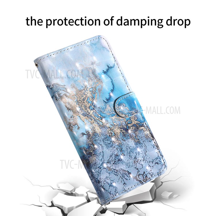 Pattern Printing Light Spot Decor Leather Shell with Strap for iPhone 12 5.4 inch - Lava-6