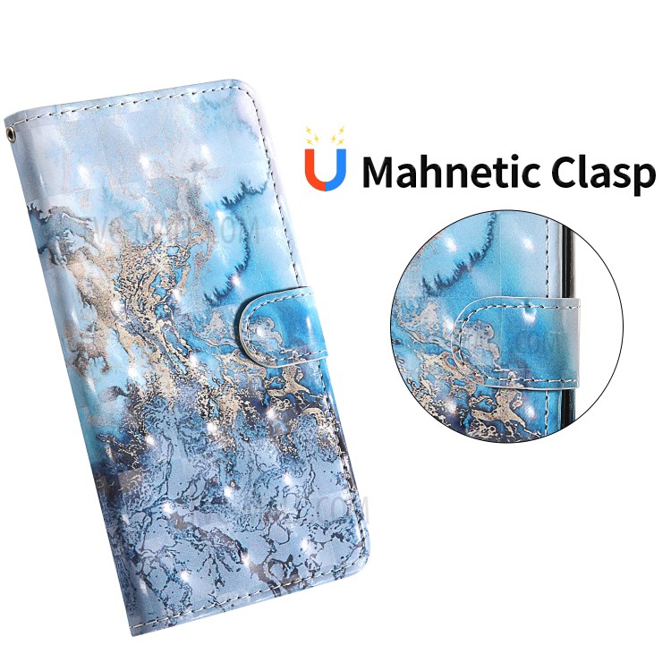 Pattern Printing Light Spot Decor Leather Shell with Strap for iPhone 12 5.4 inch - Lava-8