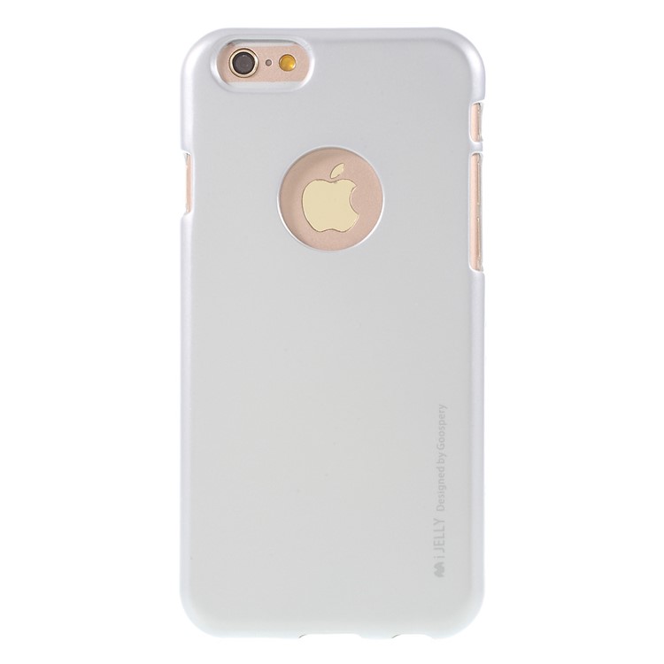 MERCURY GOOSPERY i JELLY Cover for iPhone 6s 6 TPU Case Metallic Finish - Silver-2
