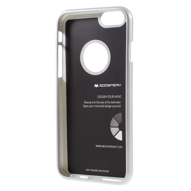 MERCURY GOOSPERY i JELLY Cover for iPhone 6s 6 TPU Case Metallic Finish - Silver-3