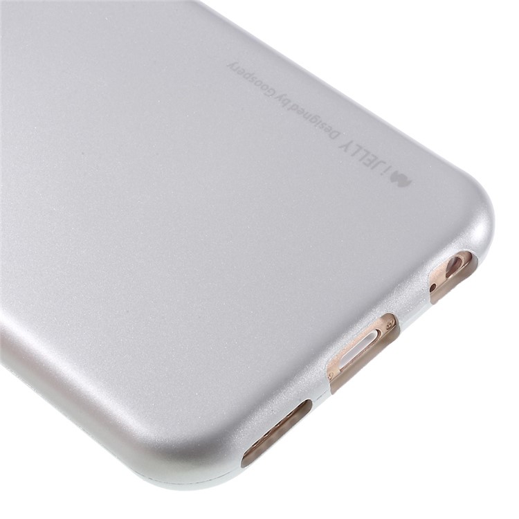 MERCURY GOOSPERY i JELLY Cover for iPhone 6s 6 TPU Case Metallic Finish - Silver-5