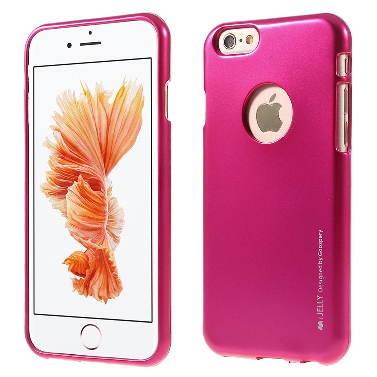 MERCURY GOOSPERY i JELLY for iPhone 6s 6 Metallic Finish TPU Shell - Rose-1