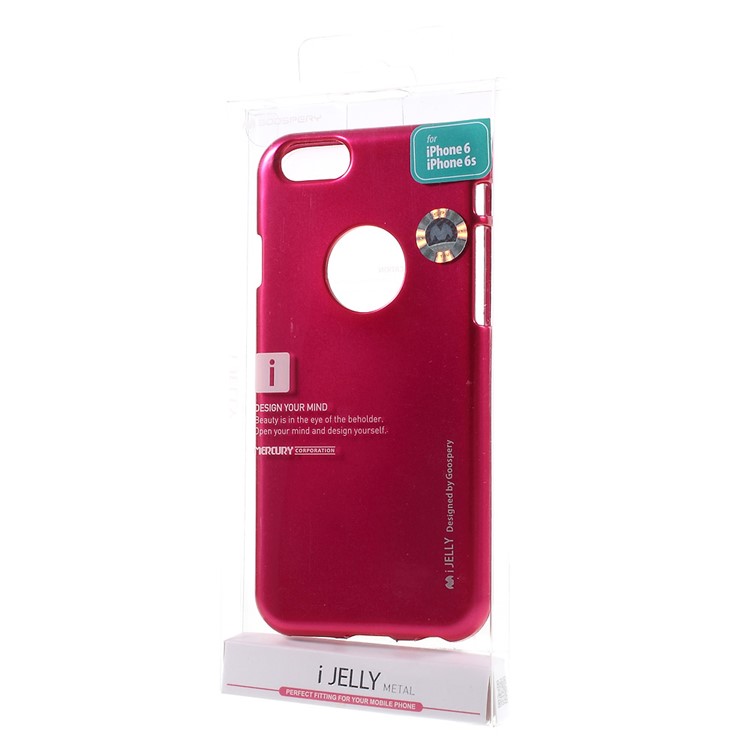 MERCURY GOOSPERY i JELLY for iPhone 6s 6 Metallic Finish TPU Shell - Rose-6