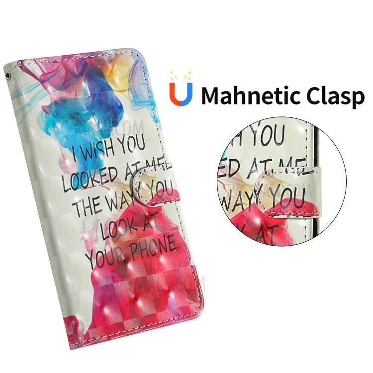 Light Spot Decor Patterned PU Leather Cell Phone Case for iPhone 12 Pro Max 6.7 inch - Sentence-8