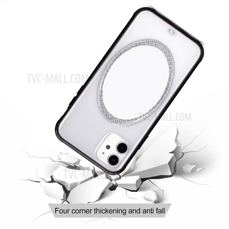 Makeup Mirror PC Shockproof Back Cover for iPhone 11 6.1 inch - Black-6
