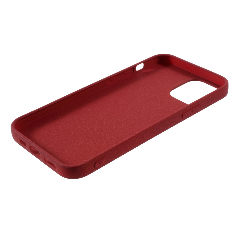 Double-sided Matte TPU Shell Case for iPhone 12 mini - Red-5