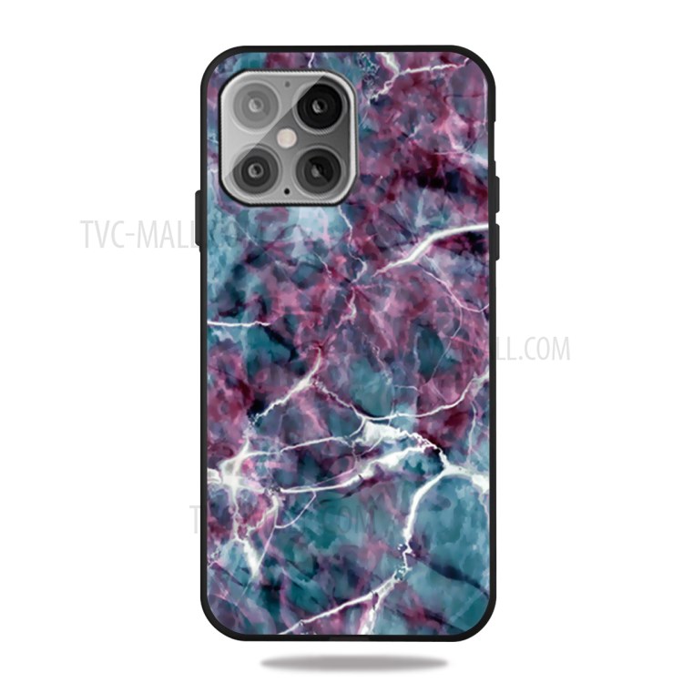 Pattern Printing Matte TPU Back Cover for iPhone 12 5.4 inch - Marble Pattern-1