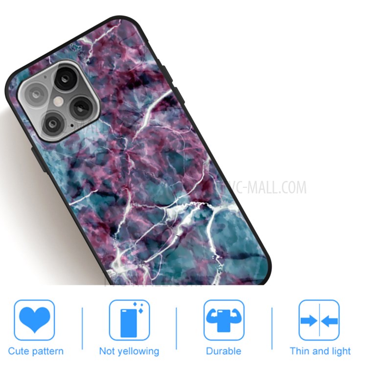 Pattern Printing Matte TPU Back Cover for iPhone 12 5.4 inch - Marble Pattern-5