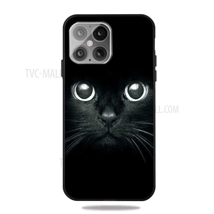 Pattern Printing Matte TPU Back Cover for iPhone 12 5.4 inch - Cat-1