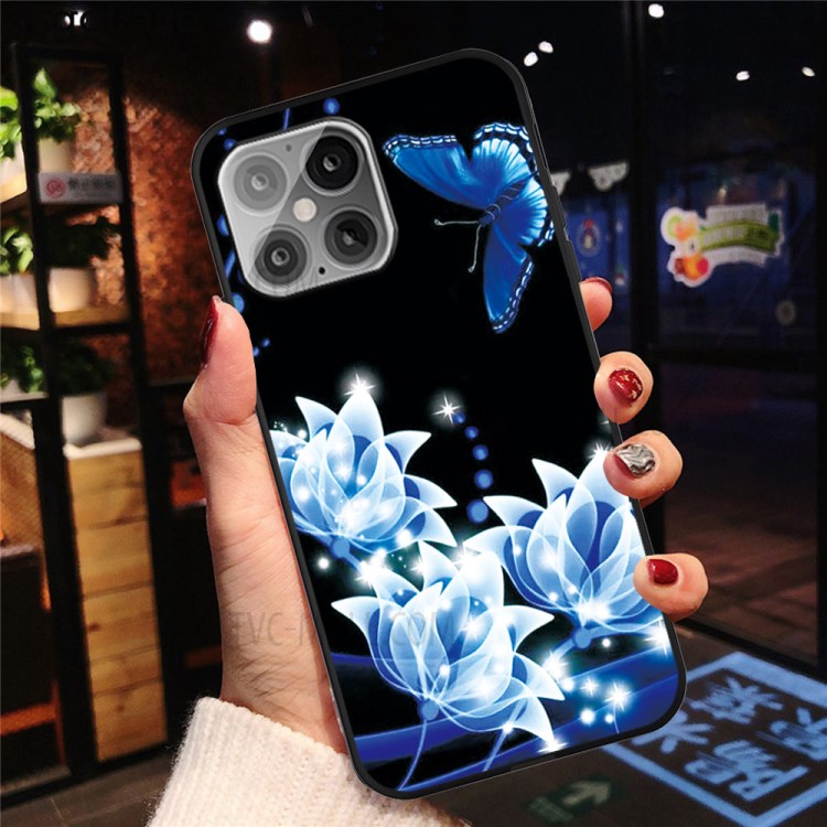 Pattern Printing Matte TPU Shell for iPhone 12 Pro Max 6.7 inch - Luminous Flower-4