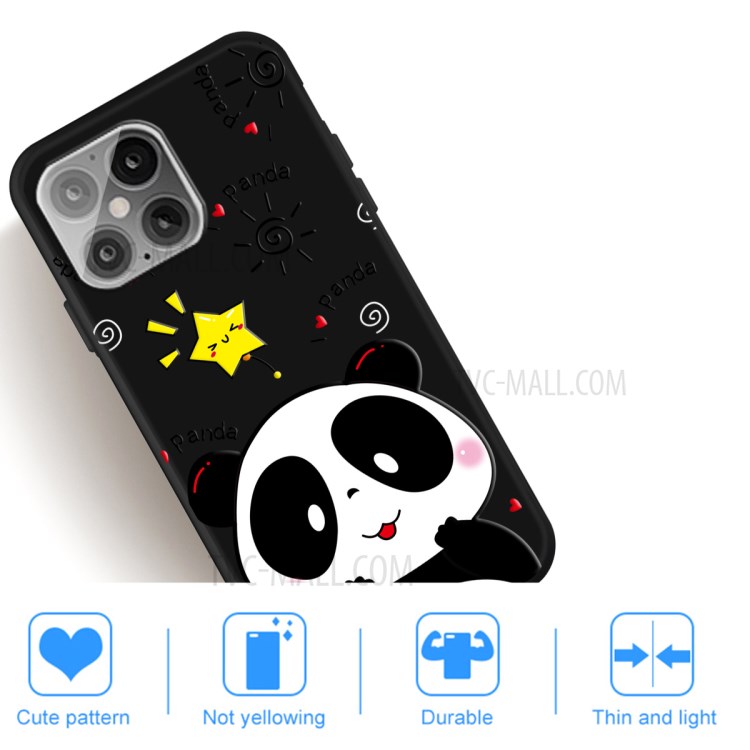 Pattern Printing Matte TPU Shell for iPhone 12 Pro Max 6.7 inch - Panda-5