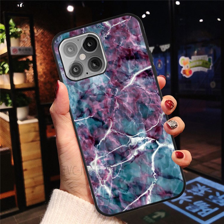 Pattern Printing Matte TPU Shell for iPhone 12 Pro Max 6.7 inch - Marble Texture-4