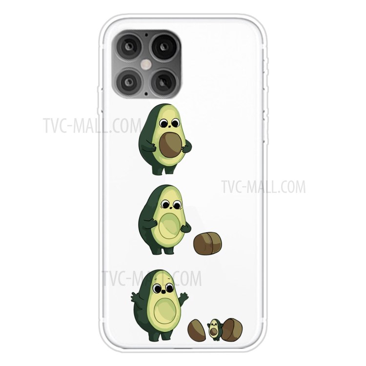 Custodia Con Shell Tpu Morbida Per Stampare Motivi Per Iphone 12 Pro Max 6,7 Pollici - Avocado