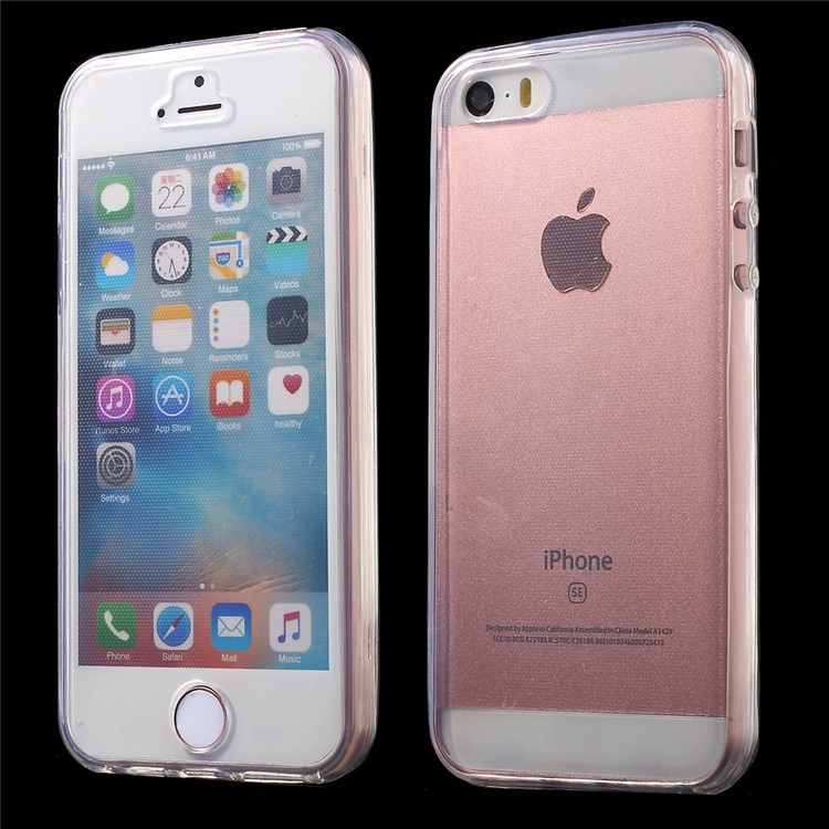 Berührbarer Schirm Freier Weicher TPU Fall Für Iphone Se / 5s / 5 - Transparent-1