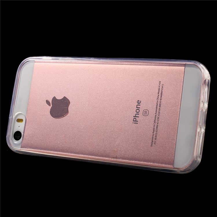 Berührbarer Schirm Freier Weicher TPU Fall Für Iphone Se / 5s / 5 - Transparent-3