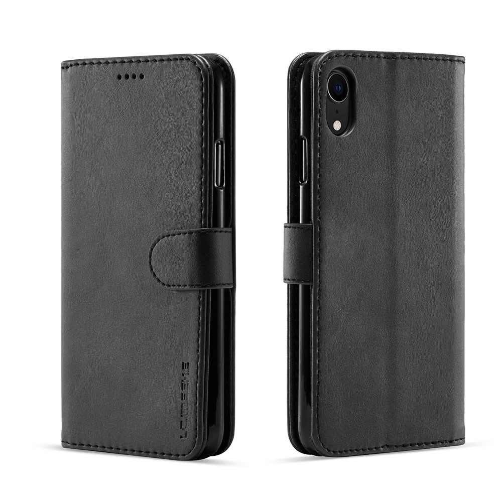 LC.IMEEKE Leather Wallet Case for iPhone XR 6.1 inch Black Wholesale