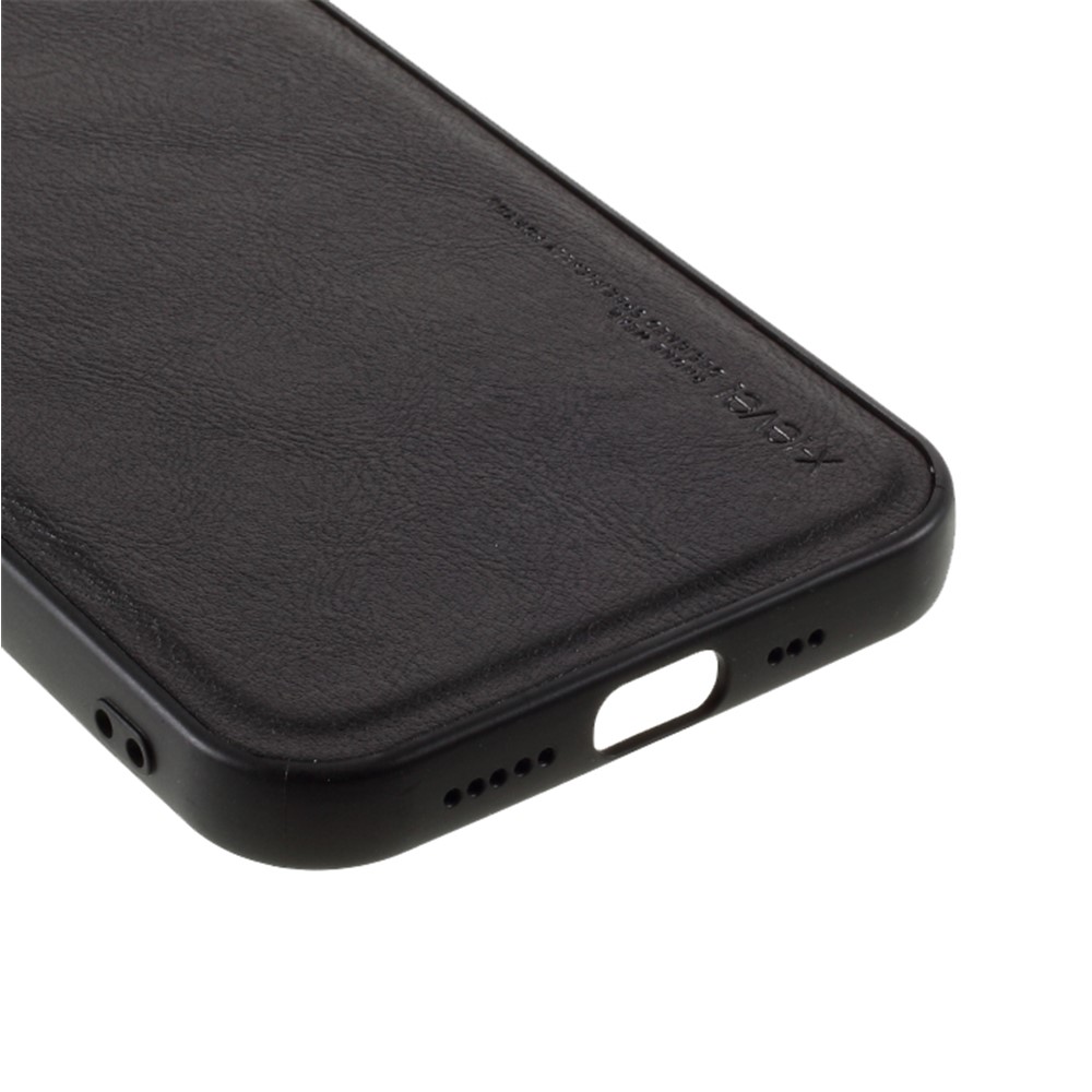 X-LEVEL Vintage Style PU Leather Coated TPU Phone Shell for iPhone 12 Pro / iPhone 12 Max 6.1-inch - Black-6