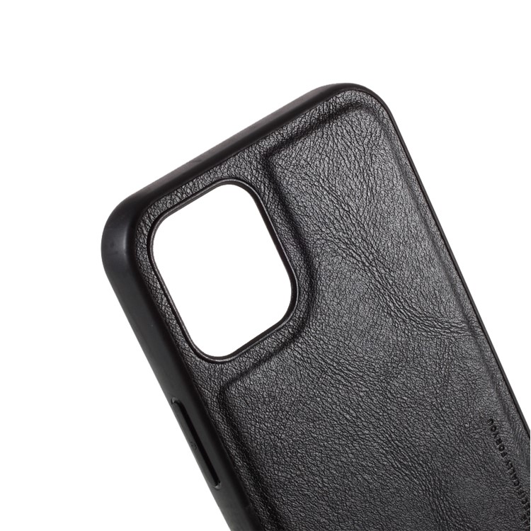 X-LEVEL Vintage Style PU Leather Coated TPU Phone Shell for iPhone 12 5.4-inch - Black-4