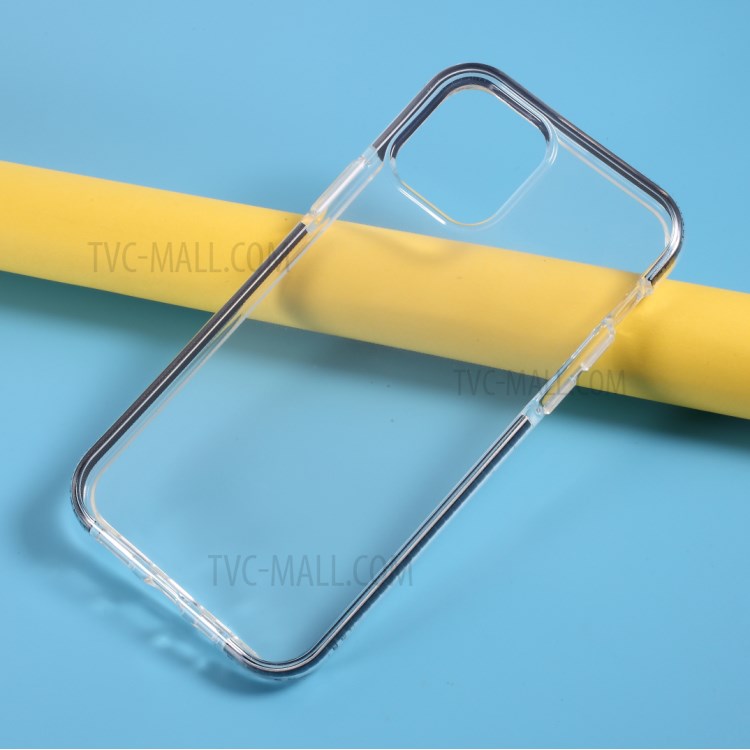 Bi-color TPU Shell Phone Cover for iPhone 12 mini - Black-6