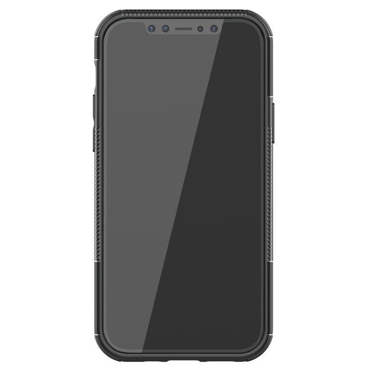 Cool Tyre Hybrid PC + TPU Cell Phone Cover with Kickstand for iPhone 12 Max / 12 Pro 6.1 inch - Black-4