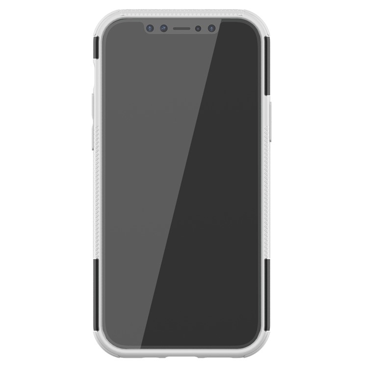 Refroidir La Couverture De Téléphone Portable Hybride Pneu PC + TPU Avec Béquille Pour IPhone 12 Max / 12 Pro 6.1 Pouces - Blanc-5