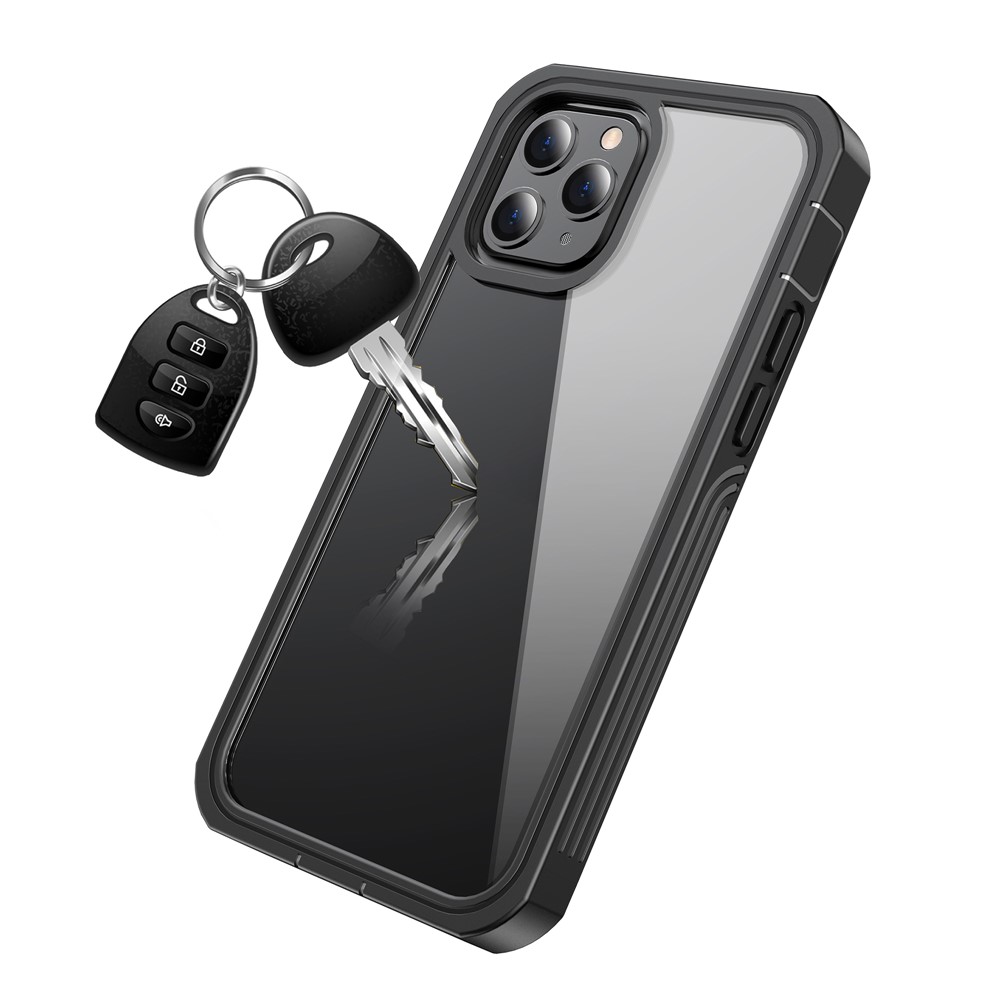 Full-body Protection Hard PC Case Shell Built-in PET Screen Protector for iPhone 12 Pro Max 6.7 inch-4