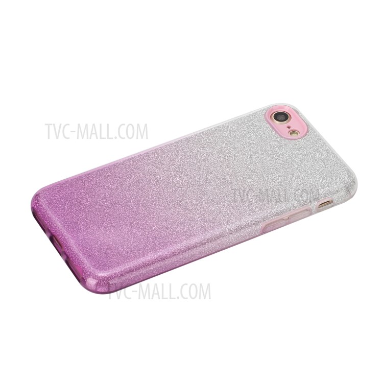 Gradient Color TPU + PC Hybrid Phone Cover Shell for iPhone 8 / 7 / SE (2nd Generation) - Purple-2