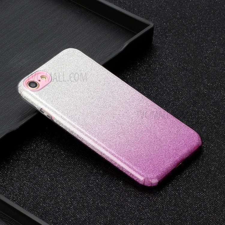 Gradient Color TPU + PC Hybrid Phone Cover Shell for iPhone 8 / 7 / SE (2nd Generation) - Purple-4