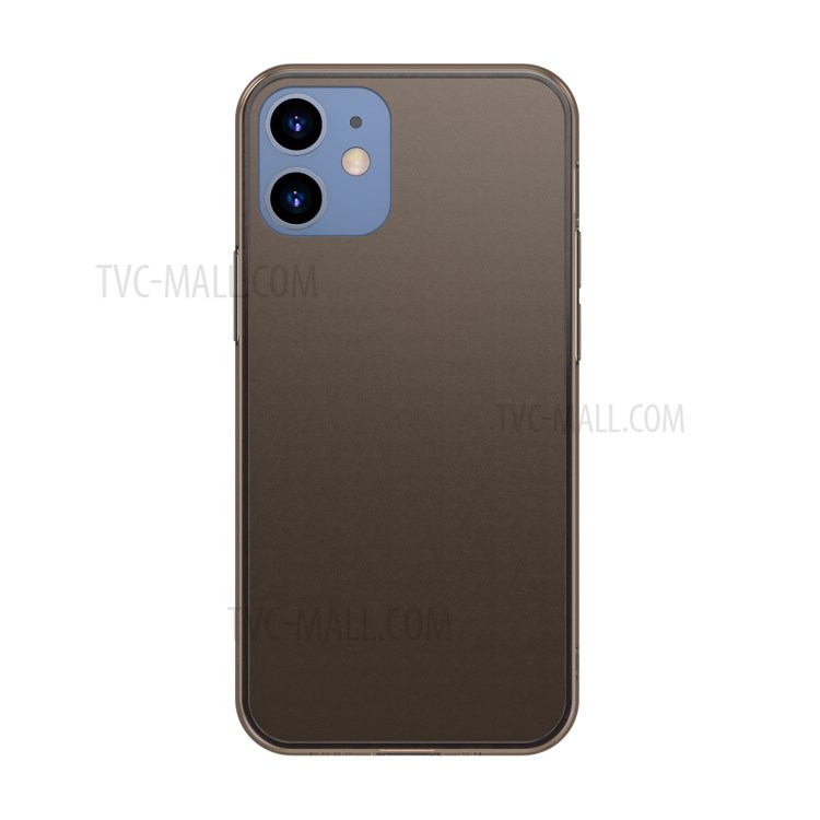 BASEUS Matte Texture Tempered Glass+TPU Shell for iPhone 12 Max/12 Pro 6.1 inch - Brown-1