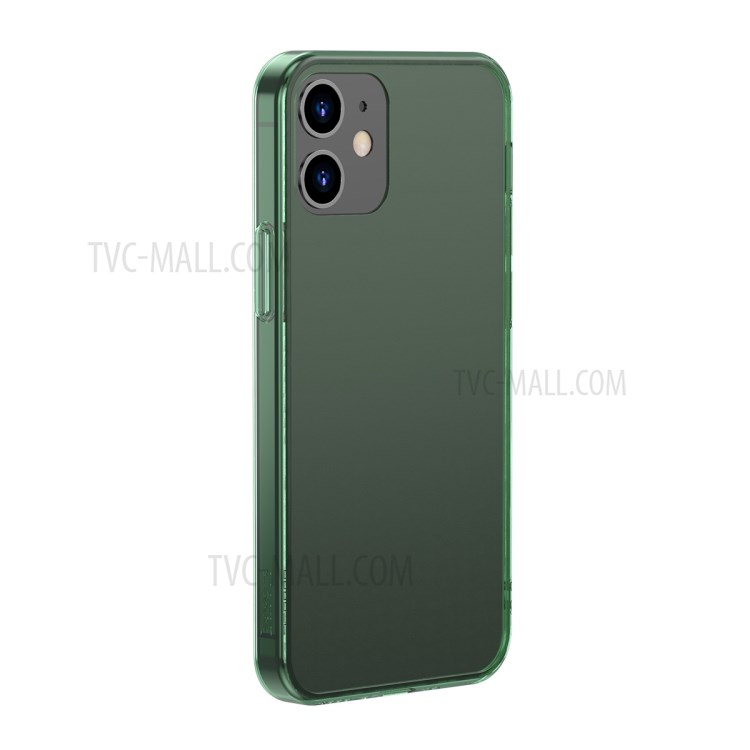 BASEUS Matte Texture Tempered Glass+TPU Shell for iPhone 12 Pro/12 - Green-2
