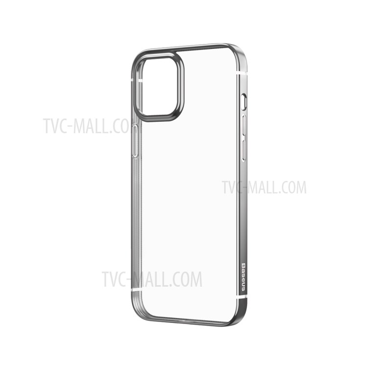 BASEUS Anti-fall Plating TPU Phone Case for iPhone 12 Max 6.1 inch - Grey-15