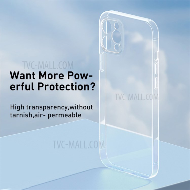 BASEUS Simple Case Clear TPU Cover for iPhone 12 Pro Max 6.7 inch - Transparent-6