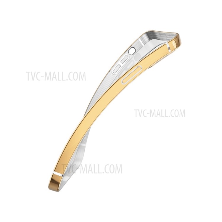 BASEUS Anti-fall Plating TPU Case Cover for iPhone 12 mini - Gold-12