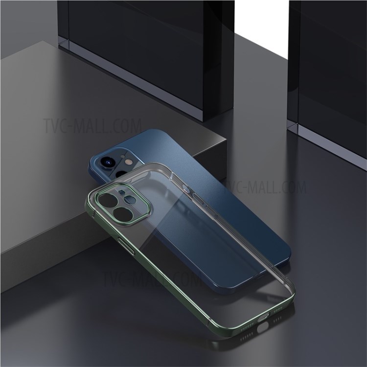 BASEUS Anti-fall Plating TPU Case Cover for iPhone 12 mini - Green-10