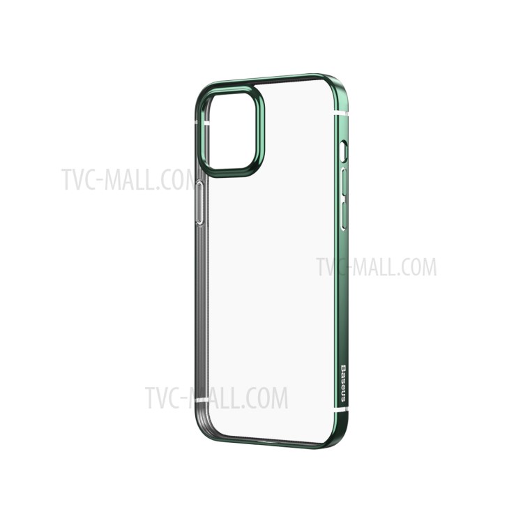 BASEUS Anti-fall Plating TPU Case Cover for iPhone 12 mini - Green-16