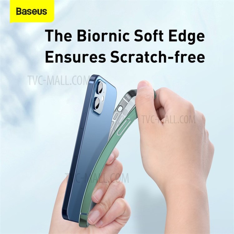 BASEUS Anti-fall Plating TPU Case Cover for iPhone 12 mini - Green-7