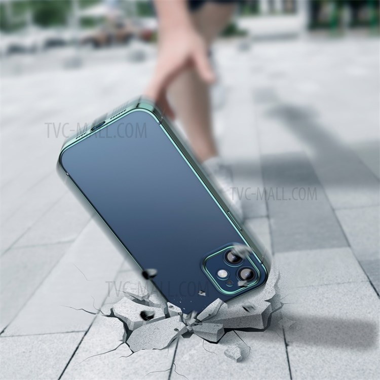 BASEUS Anti-fall Plating TPU Case Cover for iPhone 12 mini - Green-9
