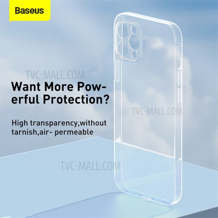 BASEUS Simple Case Clear TPU Phone Cover for iPhone 12 Pro 6.1 inch - Transparent-6
