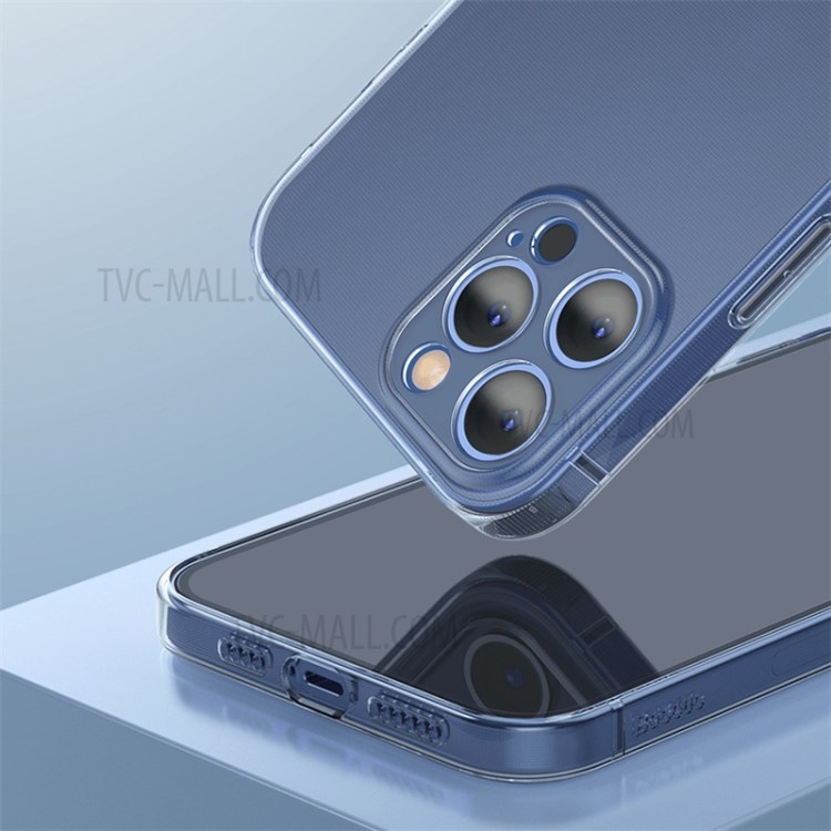 BASEUS Simple Case Clear TPU Phone Cover for iPhone 12 Pro 6.1 inch - Transparent-9